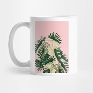 Modern House plant in pink 12, Abstract Plant Art Mug